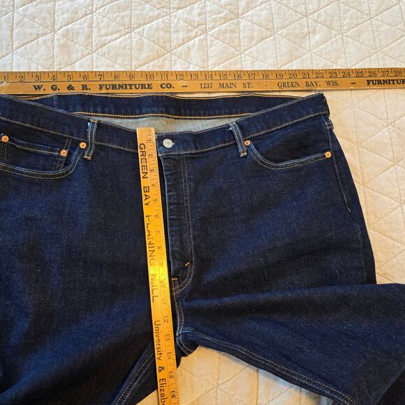 Levis 541 Athletic Taper Jeans Mens 44X32 Dark Wash Classic Casual Work Utility - Picture 5 of 6